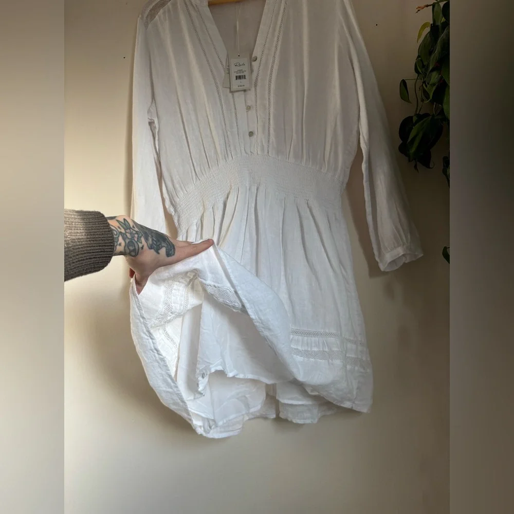 RAILS Jasmine White Lace Detail Dress - Picture 10 of 13